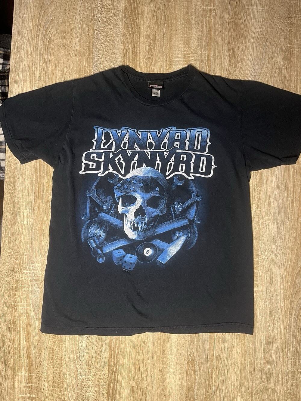Lynyrd Skynyrd Winterland Classic Black Blue Skull 2006 TShirt M